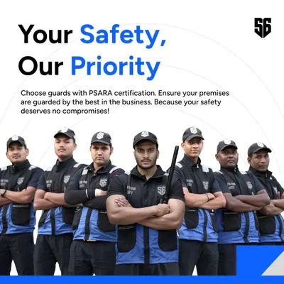 Your safety is our absolute priority. This image shows our team of professional, PSARA-certified guards, ready and equipped to protect your event. We don't compromise when it comes to your security.