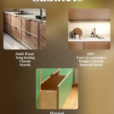 Choosing the right material is the first step. This guide explains the benefits of different cabinet materials I offer, including classic Solid Wood, moisture-resistant Plywood, and budget-friendly, customizable MDF.