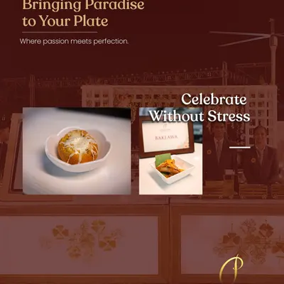 Celebrate without stress. We bring Paradise to your plate with our full-service catering, including professional staff and elegant buffet counters.