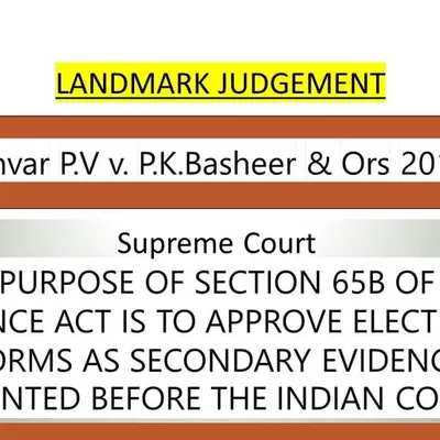 The Supreme Court has clarified the rules for using electronic proof in legal proceedings. The judgment in Anvar P.V. vs P.K. Basheer is a key precedent that allows electronic forms to be used as secondary evidence, which is crucial for modern financial and commercial cases.