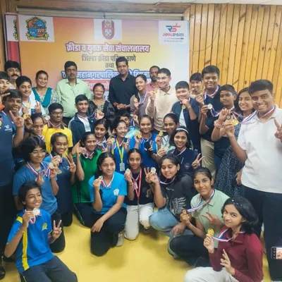 We celebrate the success of our students at every level. This is our team of young champions from the Thane DSO 10-meter air rifle and pistol shooting competition, proudly displaying their hard-earned medals.
