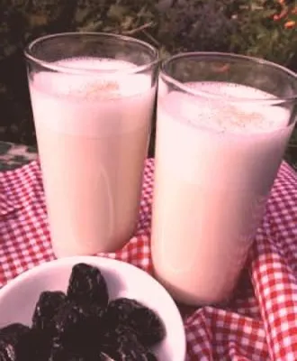 My homemade Sesame Almond Latte, a highly nutritious drink. Just one glass offers a significant amount of your daily calcium requirement.