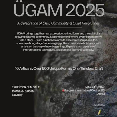 The official poster for Ügam 2025, our celebration of clay, community, and the quiet revolutions that happen when our students find their voice.