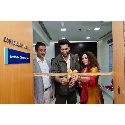 I was honored to have the talented Vicky Kaushal inaugurate our Aesthetic Clinic for Men. It was a milestone moment, reflecting our commitment to providing specialized, scientifically-backed aesthetic care for everyone and breaking the stigma around men's skincare.