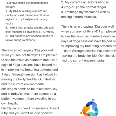 This client saw incredible results, with their HbA1c and uric acid levels returning to the normal range. As they said, "Dig your well when you are not thirsty." The results speak for themselves.