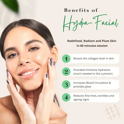 Discover the benefits of a HydraFacial. In just one 60-minute session, this treatment boosts collagen, provides intense hydration, improves circulation, and helps reduce fine lines for redefined, radiant skin.