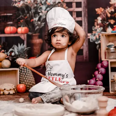 Mommy's little helper takes charge in the kitchen. This 'Little Chef' themed session is one of my most requested, filled with playful moments and lots of flour.