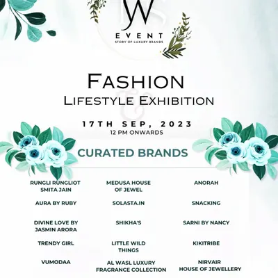 This poster lists the curated brands for an upcoming exhibition, giving each vendor visibility in our marketing campaigns.