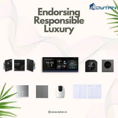 This image showcases the range of devices I use to create a smart home. From the HomePad X and HomePad Small to various smart switches, sensors, and cameras, each component is selected to endorse a lifestyle of responsible luxury and eco-conscious technology.