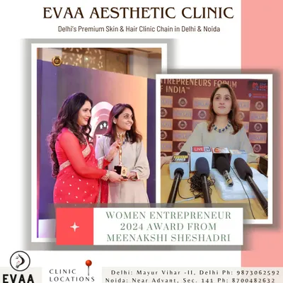 We are proud to have received the Women Entrepreneur 2024 award, a testament to our leadership and commitment to excellence in the aesthetic industry.