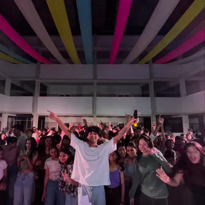 This is what it's all about. Me and the incredible crowd at Subbaiah Institute after a massive set. Your energy was off the charts, and I'm so grateful to have shared that moment with you.