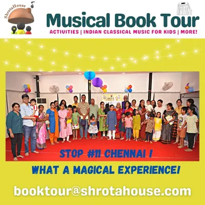 A magical experience at our 11th book tour stop in Chennai! This was our first outstation event, bringing together a wonderful community of families and musicians.