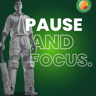 In a world full of distractions, we teach our players to pause and focus on the game. The greatest innings are played first in the mind.