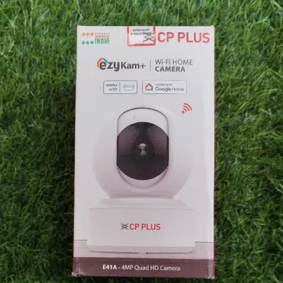 The CP Plus EzyKam+ E41A is a 4MP Quad HD camera that gives you a 360-degree view of the room. Perfect for keeping an eye on your home or office.