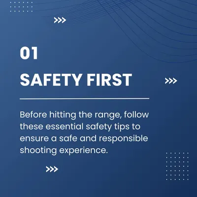 Safety is the first and most important lesson in shooting. We ensure every student understands and follows essential safety tips for a responsible and secure experience at the range.