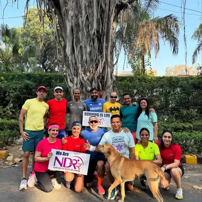 Another great shot of our running family. We are the New Delhi Road Runners, and we are proud of the community we have built.