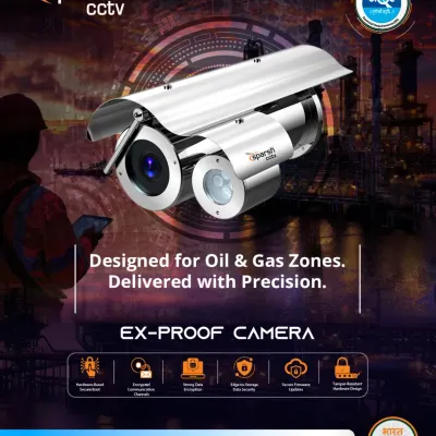 For high-risk environments like oil and gas zones, I deliver mission-critical surveillance. My EX-PROOF cameras, with ATEX & CCOE certifications, are designed with precision for the harshest environments and trusted for the most critical missions.