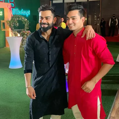 A proud moment seeing my student Anuj Rawat with Virat Kohli. Both started their journey here, and it shows the heights our players can reach with dedication.