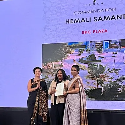 We were thrilled to receive a commendation from ISOLA for our work on the BKC Plaza in the public landscape category. It is a joy to see spaces designed for people receive such positive recognition.