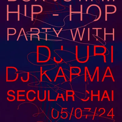 A poster for a classic hip hop party with Boxout.fm at Auro, one of Delhi's top spots for underground music.