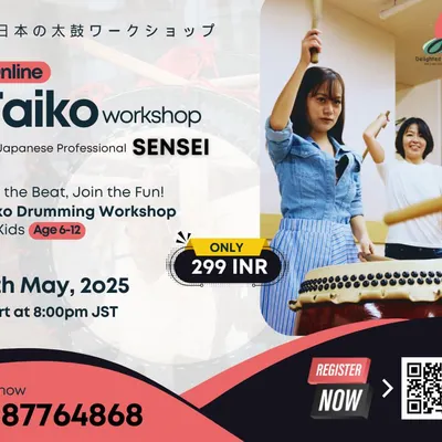 We were excited to offer this unique online Taiko drumming workshop for kids, led by a professional sensei from Japan. This event allowed children to feel the power and rhythm of a different culture from anywhere in the world.