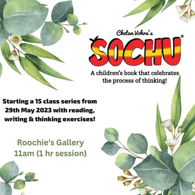 Announcing our 15-class series based on Chetan Vohra's 'Sochu' books. We will be doing reading, writing, and thinking exercises that celebrate the process of thinking.