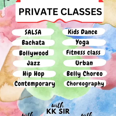 Want to learn one-on-one? We offer private classes for a wide range of styles including Salsa, Bachata, Bollywood, Hip Hop, and more, available at our studio or your own home.