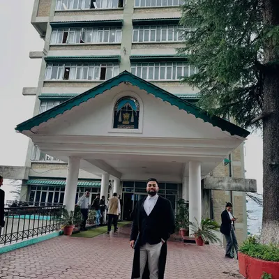 At the Himachal Pradesh High Court. The pursuit of justice takes me across the country, and every court appearance is a privilege and a responsibility I hold dear.