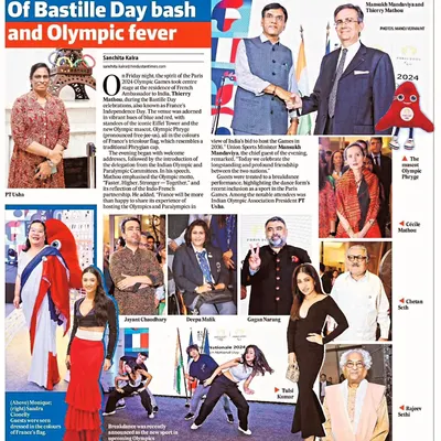 I was so proud and humbled when my team and I were featured in this article for our performance at the Embassy of France. It was an honor to celebrate their special day with them.