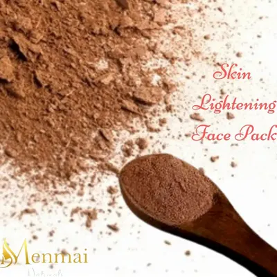 My Skin Lightening Face Pack is a powder blend of powerful natural ingredients like beetroot, potato, orange peel, and clays. You can mix it with rose water or curd for a custom treatment that brightens skin, removes tan, and reduces acne.
