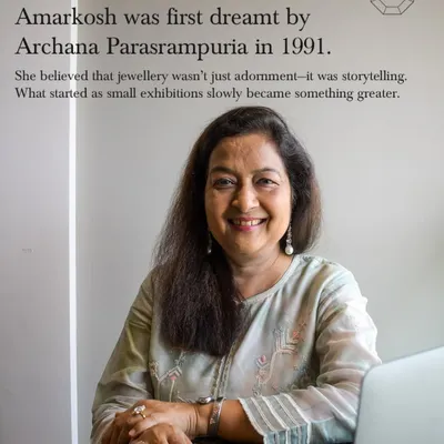 Amarkosh was first dreamt of by Archana Parasrampuria in 1991. She believed that jewellery wasn’t just adornment, it was storytelling. This is the foundation of our legacy.