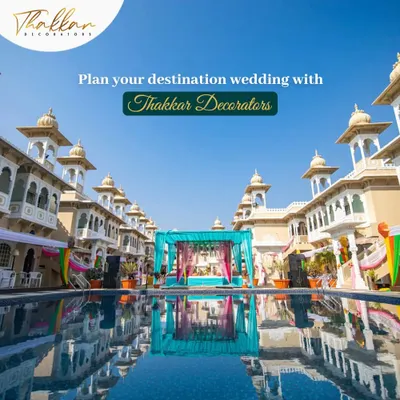 A stunning poolside mandap setup at a destination wedding in Lonavala. The reflection in the water adds a magical quality to the entire scene. I love using the venue's features to enhance my designs.