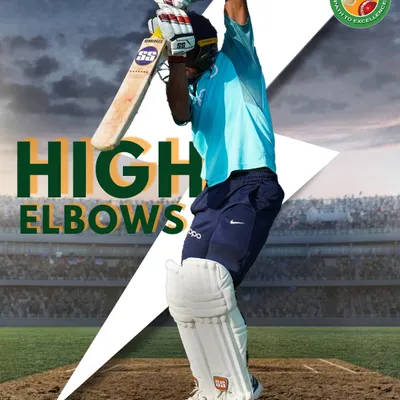 High elbows are fundamental for a straight bat path and controlled batting. We teach not just the 'how' but the 'why' behind every technique.