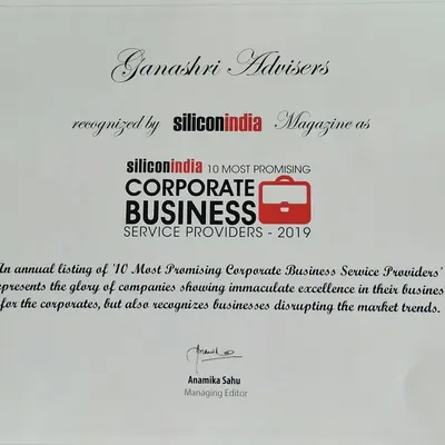 We were honored to be recognized by SiliconIndia Magazine as one of the '10 Most Promising Corporate Business Service Providers'. This award is a testament to our team's dedication and the trust our clients place in us.