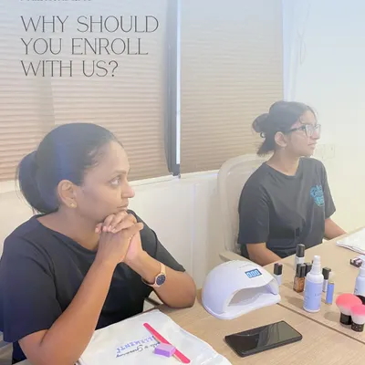 This is why you should enroll with us. Our students, like the ones pictured here, receive attentive, hands-on training in a supportive and professional environment.
