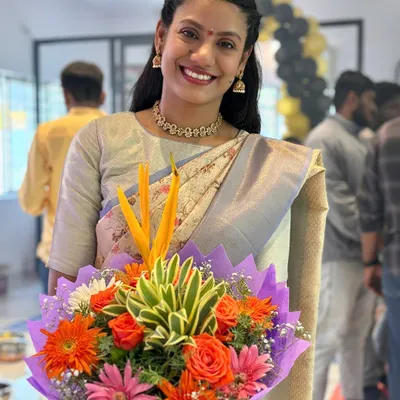 A happy moment from the opening of my R1 Dance and Yoga Studio. It's a space where I can share my passion for dance and wellness with the community.