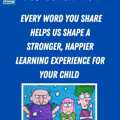 This graphic reminds us that parent testimonials are invaluable. They help us shape a stronger, happier learning experience for every child.