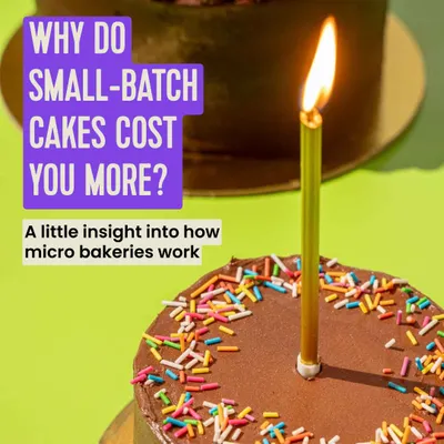 Ever wonder why small-batch cakes cost more? This series gives you a little insight into how micro-bakeries like mine work. It's a balancing act that's only possible because of your support.