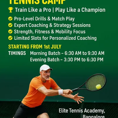 Announcing our upcoming Tennis Camp. These camps are a great opportunity for players to immerse themselves in pro-level drills, match play, and fitness sessions with our expert coaches.