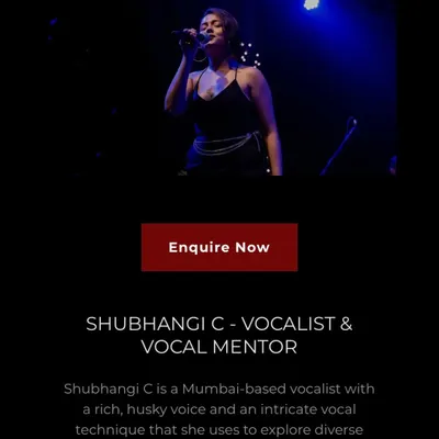 My website is live! This was a huge milestone for me, creating a central place for all inquiries about vocal lessons and performance bookings.