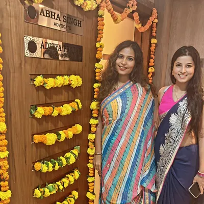 My daughters Isha and Shivika at the opening of our new law office at Raheja Centre, Nariman Point. They made sure the puja and the entire event were organized perfectly. Their support is my greatest strength.