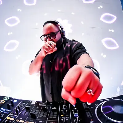 Pointing to the crowd, feeling the energy. This is the connection I build at every show, making sure everyone feels like part of the party.