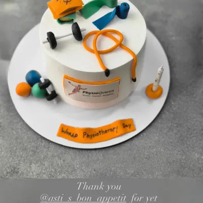 A lovely story mention from a client for their World Physiotherapy Day cake. It means so much to be part of your special days.