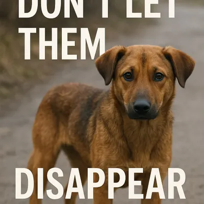 Don't let them disappear. This is a powerful reminder that stray animals need us to be their voice. We are passionate about advocating for their safety and well-being.