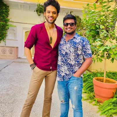 On set with actor Parth Samthaan while choreographing his new T-Series album song in Jaipur. This experience in the film industry helps me bring a cinematic quality to my event productions.