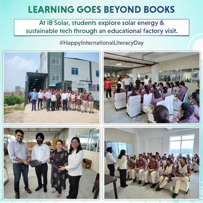 Learning goes beyond books. On International Literacy Day, we hosted students for an educational factory visit, where they discovered how solar energy and sustainable technology are shaping a brighter tomorrow.