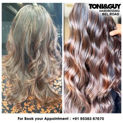 A beautiful before and after. We refreshed this client's grown-out color with a full head of balayage highlights, adding brightness and dimension while creating a much richer, healthier appearance.