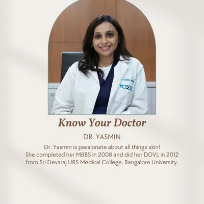 Introducing Dr. Yasmin, a passionate dermatologist on our team. She completed her DDVL in 2012 and brings a wealth of experience to ensure you receive the most effective and trustworthy skin care.