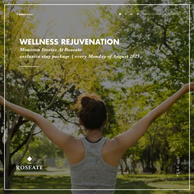During the monsoon season, we offer exclusive wellness rejuvenation packages. It is a beautiful time to turn inwards and focus on your health with our bespoke experiences.