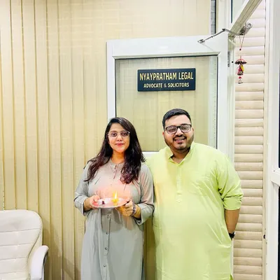 Celebrating Diwali at our office, Nyaypratham Legal. It is a time to reflect on our path and hope that our work continues to guide us toward success and prosperity for our clients.